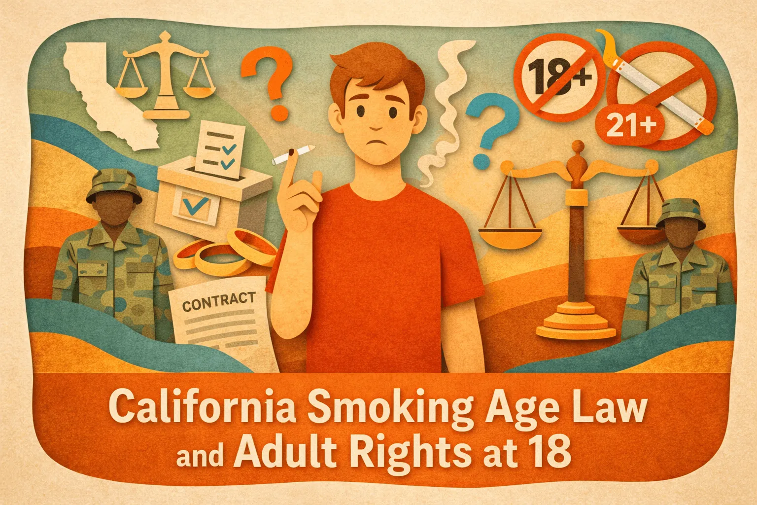 what age can you buy cigarettes in california California Smoking Age Law and Adult Rights at 18