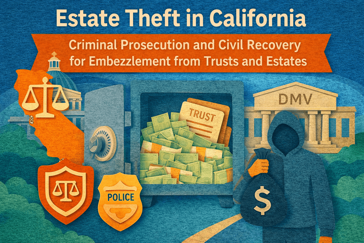 Estate Theft in California: Criminal Prosecution and Civil Recovery for Embezzlement from Trusts and Estates