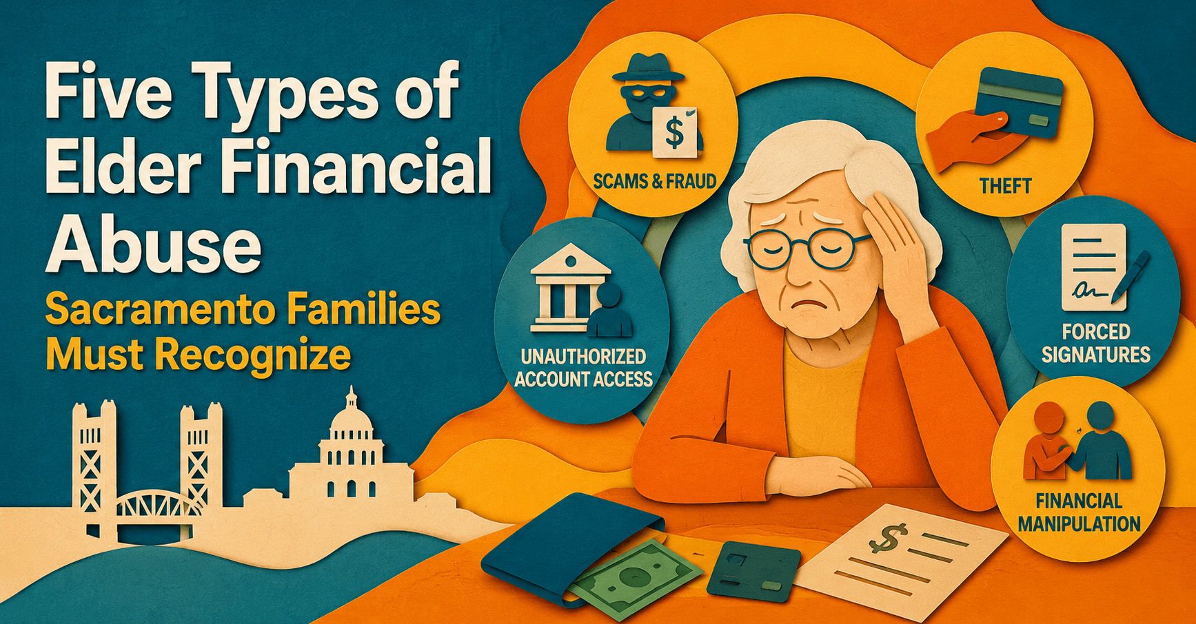 Five Types of Elder Financial Abuse Sacramento Families Must Recognize