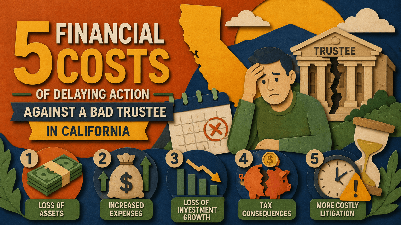 5 Financial Costs of Delaying Action Against a Bad Trustee in California