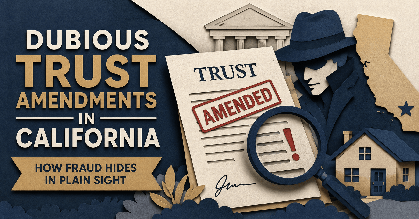 Dubious trust amendments in California