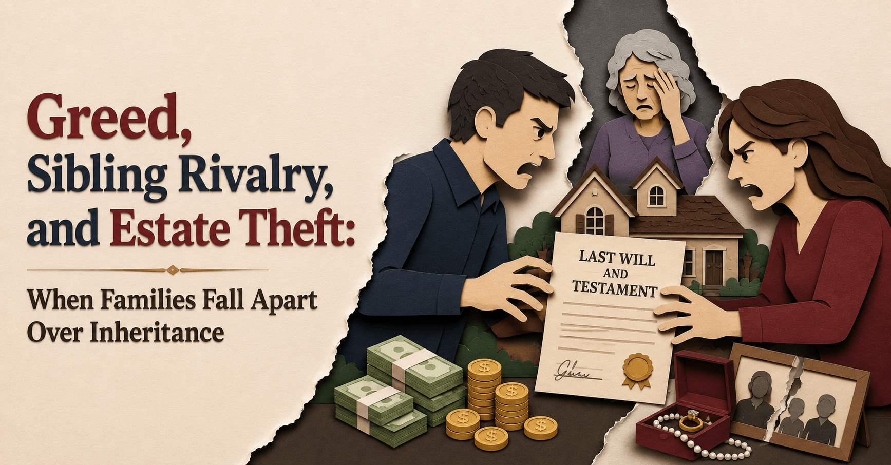 Greed, Sibling Rivalry, and Estate Theft: When Families Fall Apart Over Inheritance