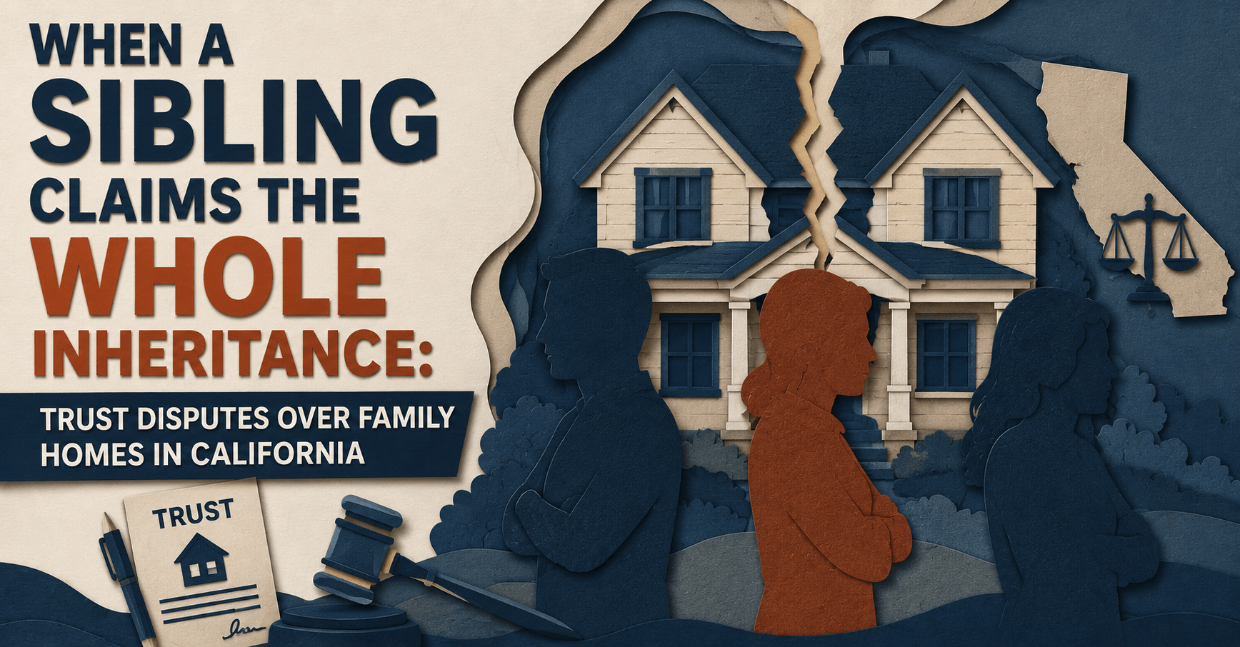 Sibling inheritance dispute in California