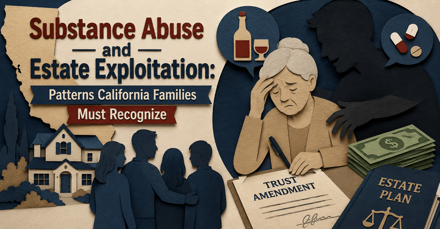 Substance abuse and estate exploitation patterns